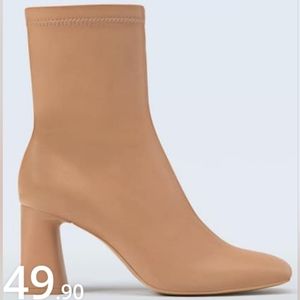 Stradivarius Mid-heel boots with stretch legs Size 10